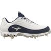 imageMizuno Womens 9Spike Swift 8 Low Metal Softball CleatWhiteNavy