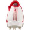 imageMizuno Womens 9Spike Swift 8 Low Metal Softball CleatWhiteRed