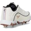 imageMizuno Womens 9Spike Swift 8 Low Metal Softball CleatWhiteRose Gold
