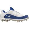 imageMizuno Womens 9Spike Swift 8 Low Metal Softball CleatWhiteRoyal