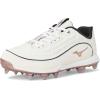 imageMizuno Womens Finch Elite 6 Low TPU Softball Cleats SneakerWhiteRose Gold