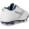 imageMizuno Womens Sweep 6 Softball ShoeWhiteNavy