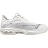 imageMizuno Womens Tennis ShoeWhitemetallic Grey