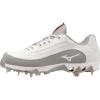 imageMizuno Womens 9Spike Swift 8 Low Metal Softball CleatWhiteGrey