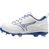 imageMizuno Womens Sweep 6 Softball ShoeWhiteRoyal
