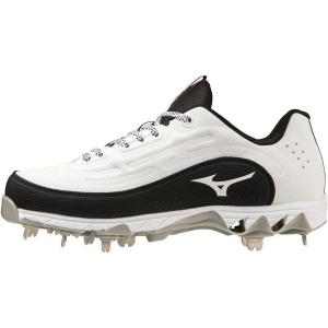 imageMizuno Womens 9Spike Swift 8 Low Metal Softball CleatWhiteBlack