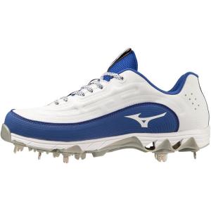 imageMizuno Womens 9Spike Swift 8 Low Metal Softball CleatWhiteRoyal