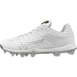 imageMizuno Womens Pro Fp Low TPU Fastpitch CleatWhiteSilver