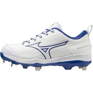 imageMizuno Womens Sweep 6 Softball ShoeWhiteRoyal