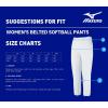 imageMizuno Adult Womens Belted Low Rise Fastpitch Softball PantRed