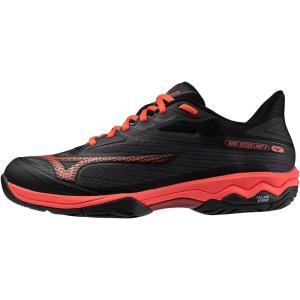 imageMizuno Mens Wave Exceed Light 2 Ac Tennis ShoeBlackradiant Red