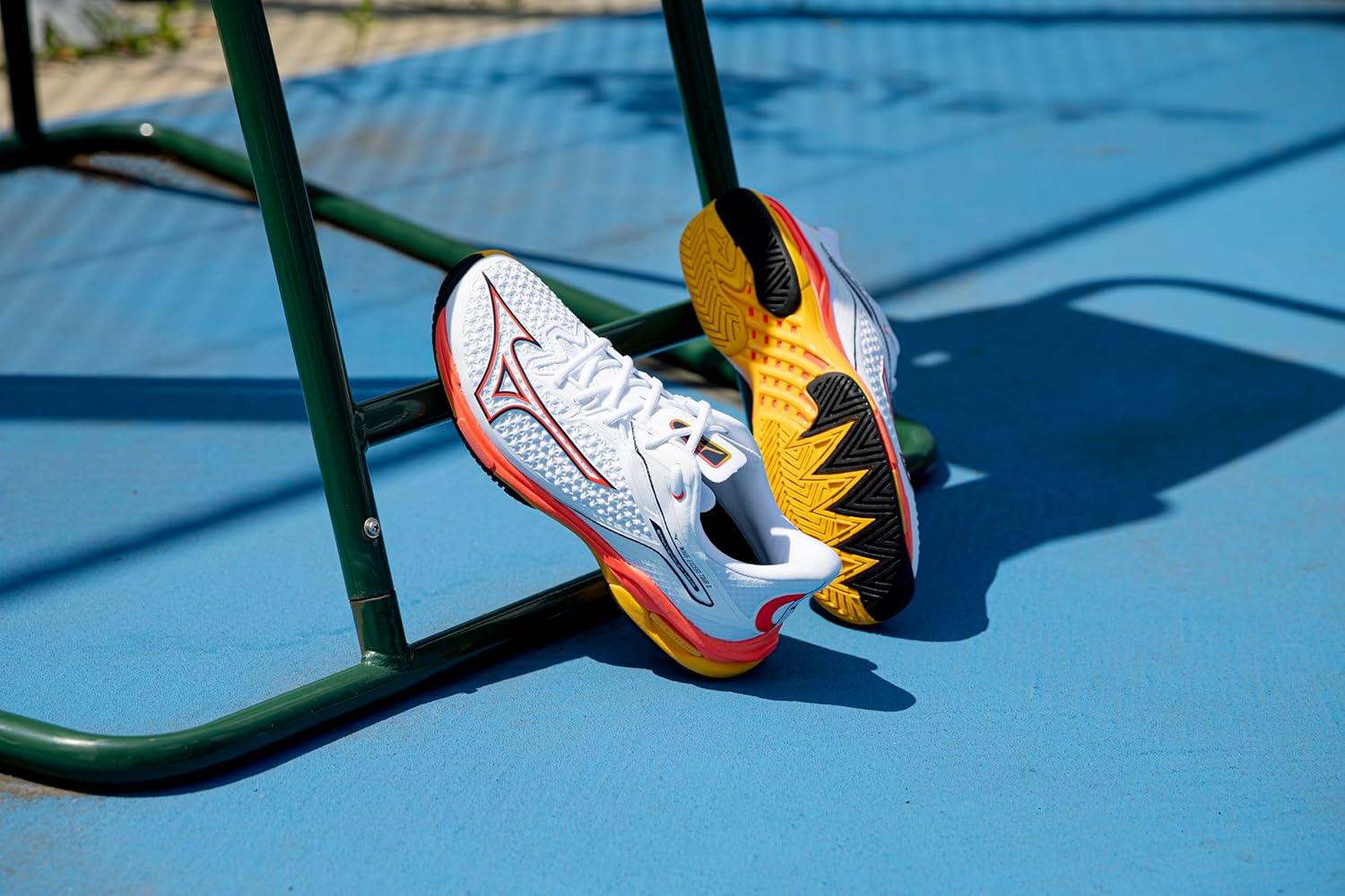 imageMizuno Mens Mens Wave Exceed Tour 6 All CourtWhitefiery Coral