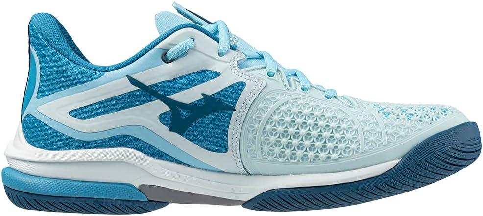imageMizuno Womens Wave Exceed Tour 6 All Court Tennis ShoeBl Glowsaxony Blue
