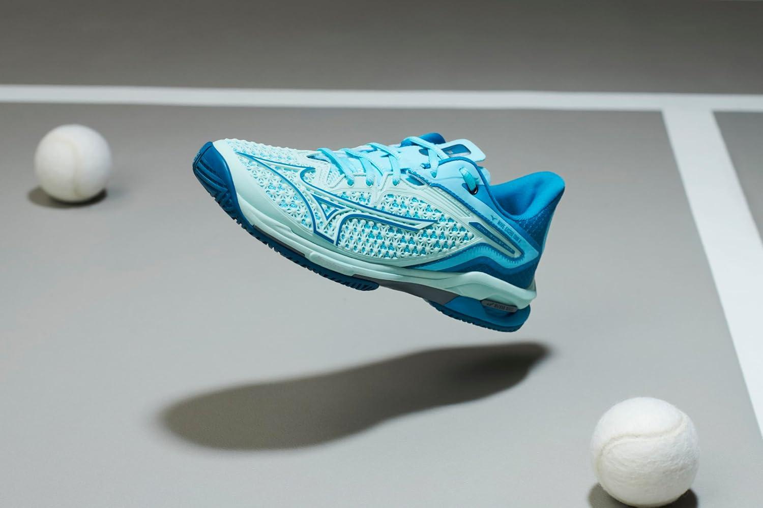 imageMizuno Womens Wave Exceed Tour 6 All Court Tennis ShoeBl Glowsaxony Blue