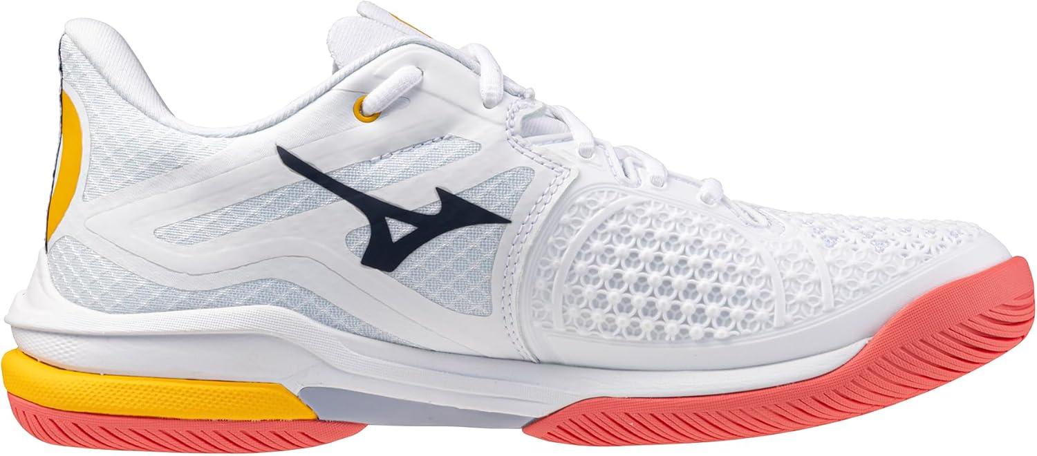 imageMizuno Womens Wave Exceed Tour 6 All Court Tennis ShoeWhitecalypso Coral