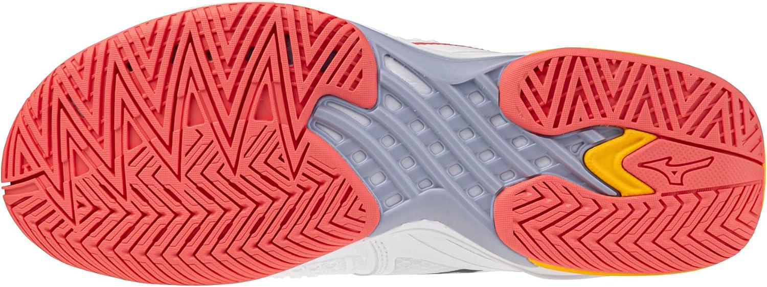 imageMizuno Womens Wave Exceed Tour 6 All Court Tennis ShoeWhitecalypso Coral