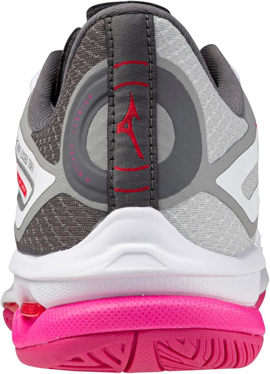 imageMizuno Womens Wave Exceed Tour 6 All Court Tennis ShoeWhiteradiant Red
