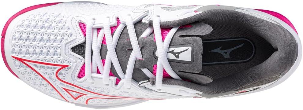imageMizuno Womens Wave Exceed Tour 6 All Court Tennis ShoeWhiteradiant Red