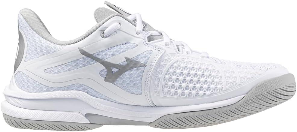 imageMizuno Womens Wave Exceed Tour 6 All Court Tennis ShoeWhitesilver