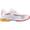 imageMizuno Womens Wave Exceed Tour 6 All Court Tennis ShoeWhitecalypso Coral