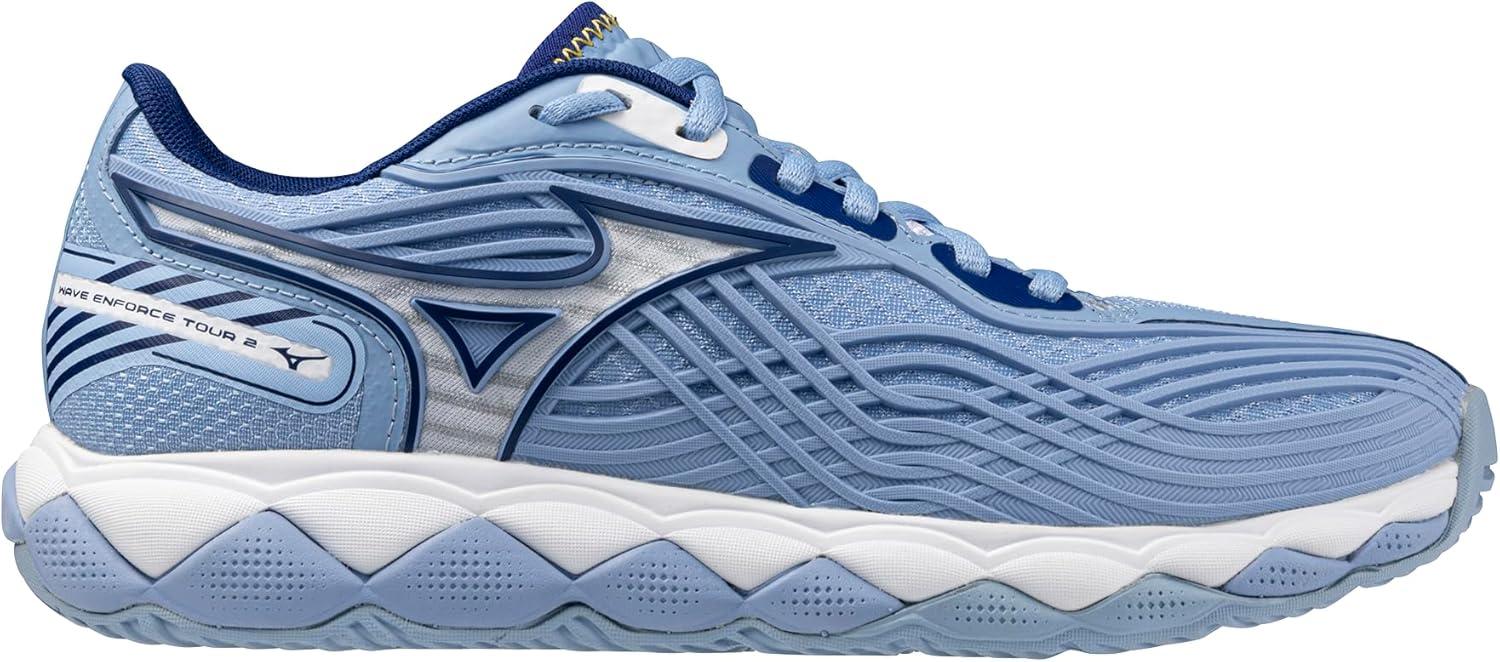 imageMizuno Womens Wave Enforce Tour 2 Ac Womens Tennis ShoeBel Air Bluewhite