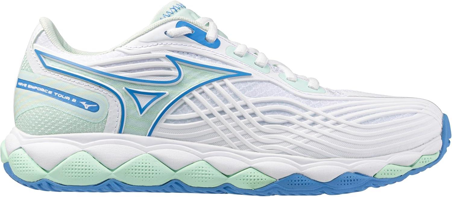 imageMizuno Womens Wave Enforce Tour 2 Ac Womens Tennis ShoeWhitefrontier Blue