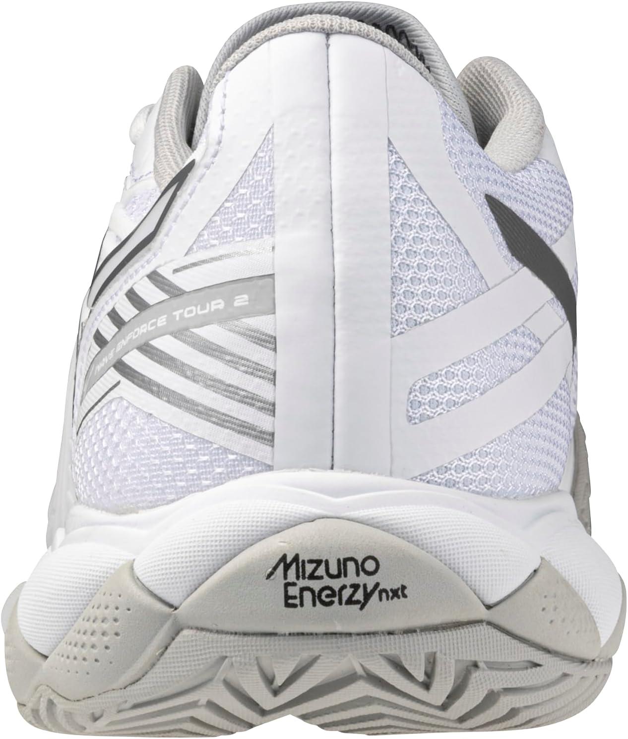 imageMizuno Womens Wave Enforce Tour 2 Ac Womens Tennis ShoeWhitesilver
