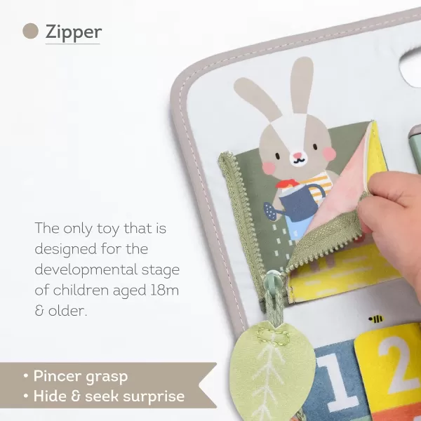 Busy Board for Toddlers Montessori Toy for 18 Months ampamp up with 10 Educational Toddler Activities to Develop Fine Motor ampamp Problem Solving Skills Learning Sensory Board Travel Toy NonToxic