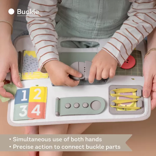 Busy Board for Toddlers Montessori Toy for 18 Months ampamp up with 10 Educational Toddler Activities to Develop Fine Motor ampamp Problem Solving Skills Learning Sensory Board Travel Toy NonToxic