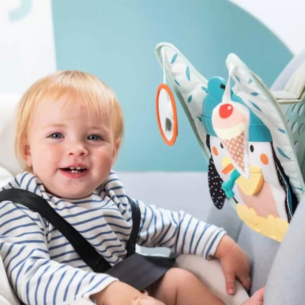 Musical Car Seat Toys for Babies 06 Months Babys Activity Center Carseat Toys Sensory Soft Car Seat Hanging Toy Baby Mirror for Baby Infant 0612 Months Sensory Gift