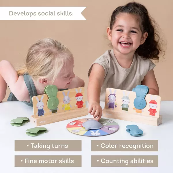 Taf Toys 1st Bingo Game Educational Toddler Game for Fine Motor Skills Color Recognition ampamp Counting Abilities Perfect for Family Game Night Kids Learning Montessori Learning Activities