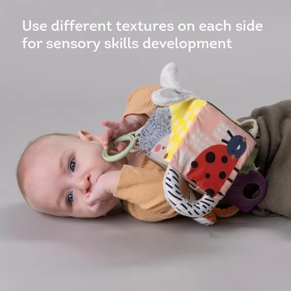 Taf Toys Activity Cube Newborn ampamp Baby Developmental Activity Toy Use on Strollers Bassinets Crib ampamp Car Seats with A Mirror Teether Curiosity Booster for Toys for 36 Month Old Baby Boy ampamp Girl