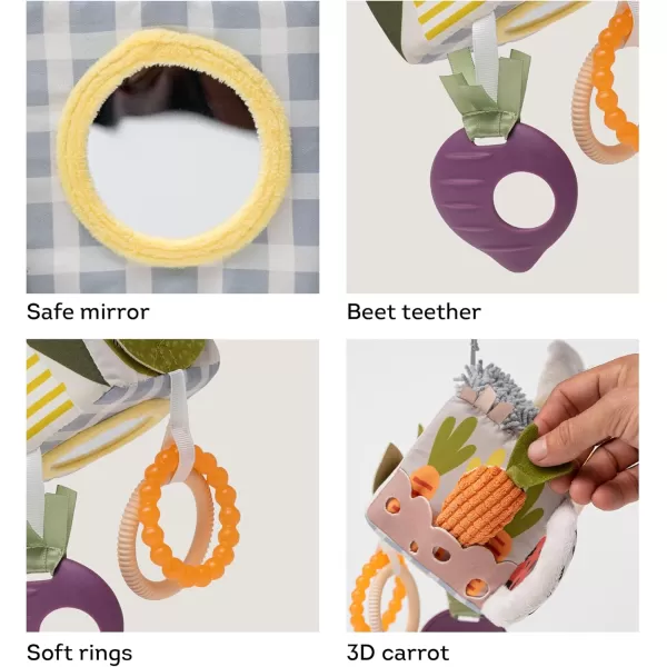 Taf Toys Activity Cube Newborn ampamp Baby Developmental Activity Toy Use on Strollers Bassinets Crib ampamp Car Seats with A Mirror Teether Curiosity Booster for Toys for 36 Month Old Baby Boy ampamp Girl