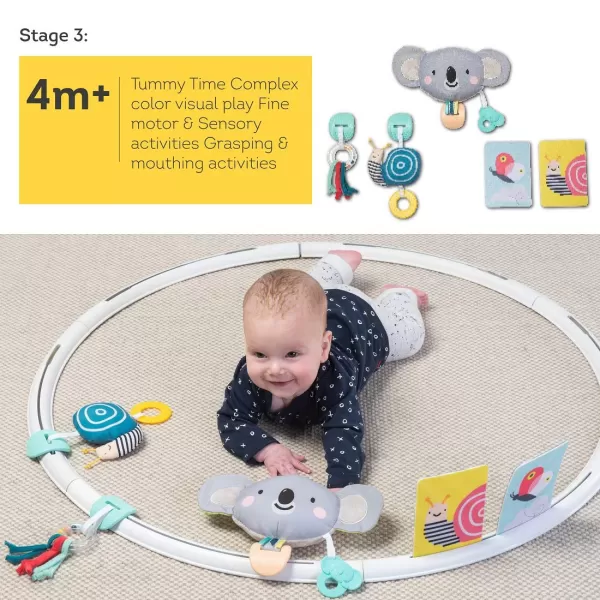 Taf Toys All Around Me Activity Hoop  Developmental Hoop Prefect for Newborns and up with 24 Developmental Activities Designed to Promote Babys Senses Motor Skills and Cognitive DevelopmentGreen