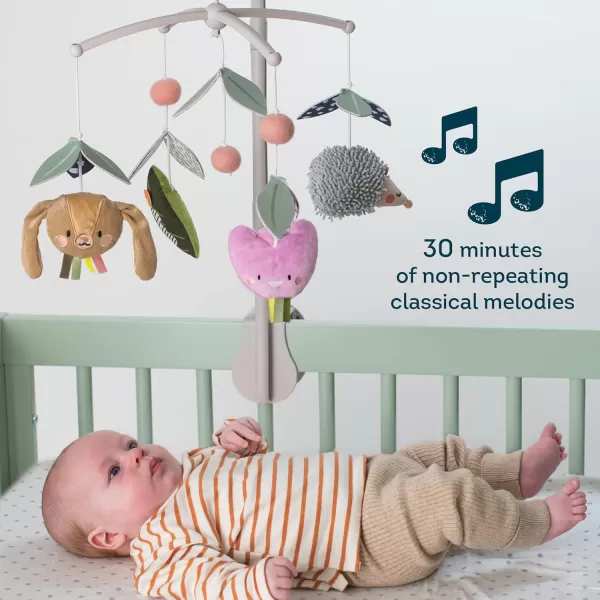 Taf Toys Baby Crib Mobile with Music and Lights  Musical Crib Toy with NonRepeating Classical Melodies Stimulates Babys Senses and Emotional Intelligence Ideal for Boys and Girls Nursery Decor