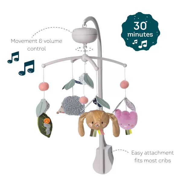 Taf Toys Baby Crib Mobile with Music and Lights  Musical Crib Toy with NonRepeating Classical Melodies Stimulates Babys Senses and Emotional Intelligence Ideal for Boys and Girls Nursery Decor