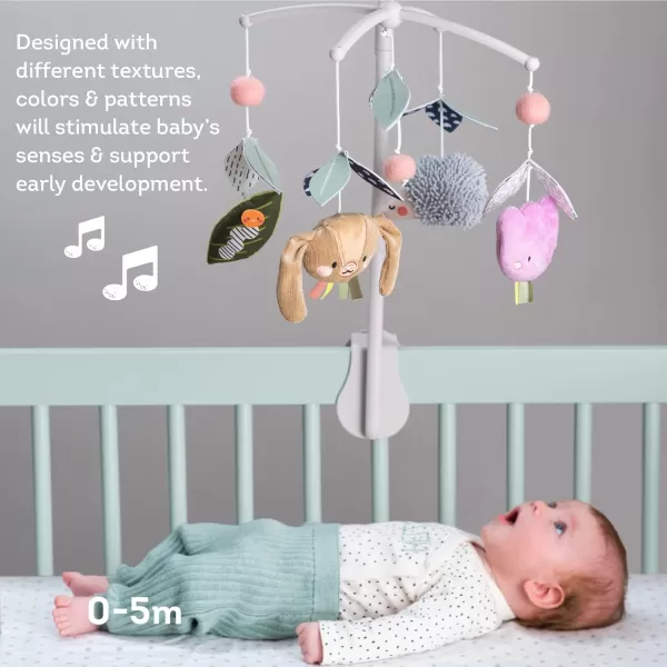 Taf Toys Baby Crib Mobile with Music and Lights  Musical Crib Toy with NonRepeating Classical Melodies Stimulates Babys Senses and Emotional Intelligence Ideal for Boys and Girls Nursery Decor