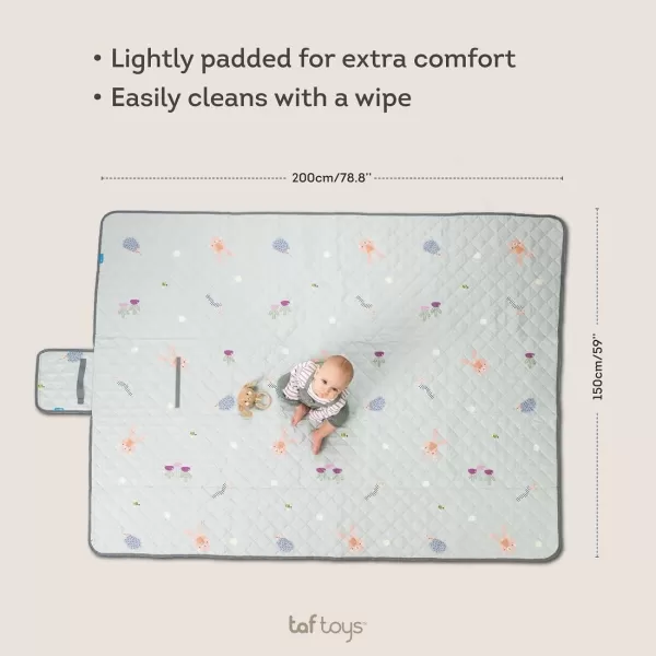 Taf Toys Extra Large Baby Picnic Outdoor Blanket 60x80 inch Waterproof Foldable Blankets Picnic Mat for Beach Camping on Grass Picnic Blankets Hiking Travel Park Folds to a Carry Bag Sand Proof