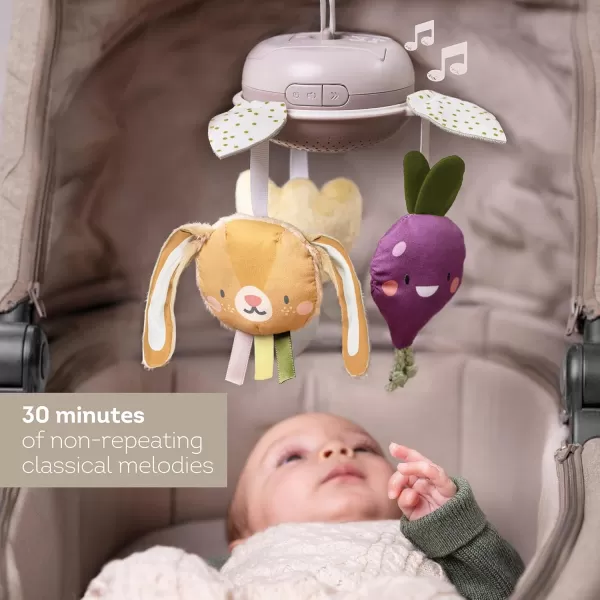 Taf Toys Garden Musical Mobile for Crib with Classical Melodies Soft Hanging Toys Promotes Motor Skills ampamp Emotional Development Large Clip for Easy Attachment Suitable for Baby Boys ampamp Girls
