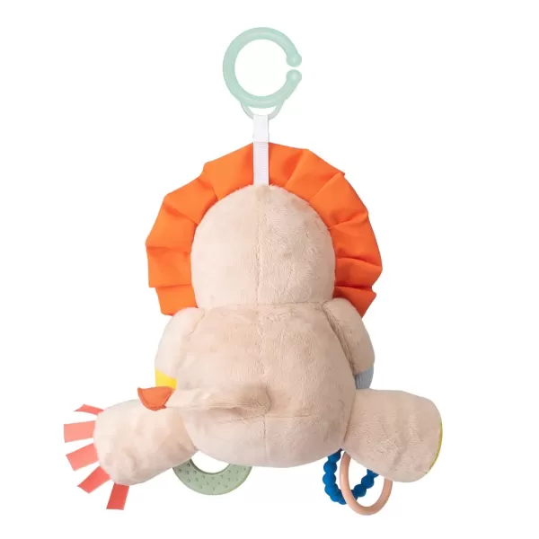 Taf Toys Harry The Lion Newborn ampamp Baby Developmental Soft Activity Toy Helps Develop Motor Skills Perfect for Multi Sensory Play with a Mirror Teethers ampamp Rattles Textures and Sounds 36 Months