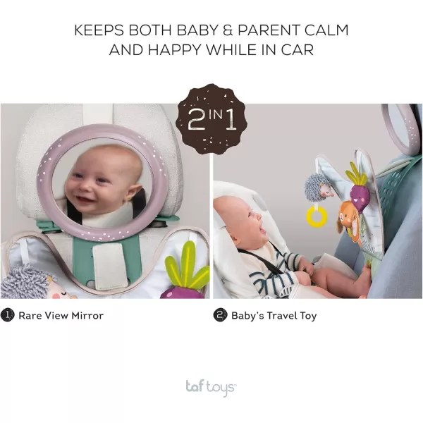 Taf Toys Infant Car Seat Development Center Newborn Baby Essentials Must Haves Toy Car Seat Accessories Activity Center with Car Seat Mirror for Newborn Toys 0 3 Months Brain Development