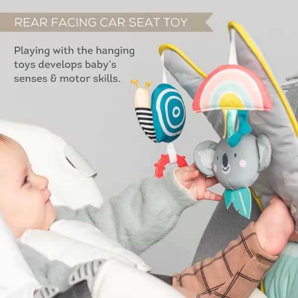 Taf Toys Koala inCar Play Center  Parent and Babys Travel Companion Keeps Both Relaxed While Driving Car Activity Center with Mirror to Watch Baby from Drivers Seat for 0 months and up