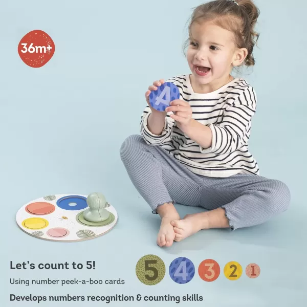 Taf Toys Magnetic PeekABoo puzzle for toddlers 1 2 3 years Use magnets ampamp cards to learn Colors Numbers ampamp animals Fine Motor Cognitive Skill Toy  Encourage Handeye Coordination Preschool GiftMulticolored