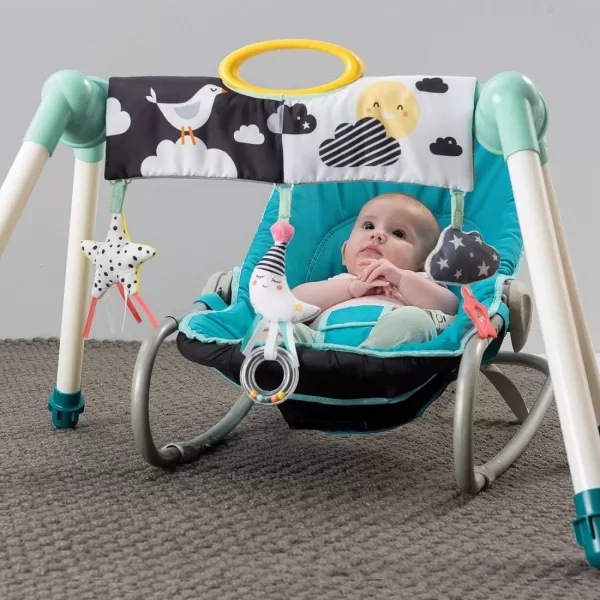 Taf Toys Mini Moon TaketoPlay Baby Activity Gym  Newborn All Time Entertainment Double sided for 2 developmental stages Foldable Easy Storage and Mobility Perfect to Use with Bouncers