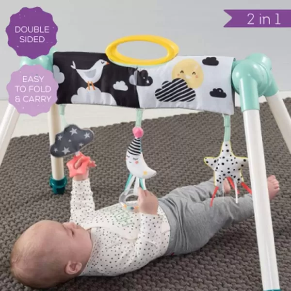 Taf Toys Mini Moon TaketoPlay Baby Activity Gym  Newborn All Time Entertainment Double sided for 2 developmental stages Foldable Easy Storage and Mobility Perfect to Use with Bouncers