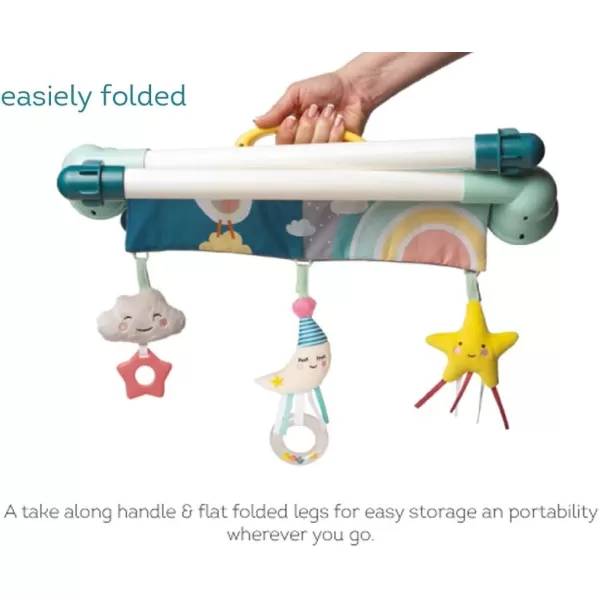 Taf Toys Mini Moon TaketoPlay Baby Activity Gym  Newborn All Time Entertainment Double sided for 2 developmental stages Foldable Easy Storage and Mobility Perfect to Use with Bouncers