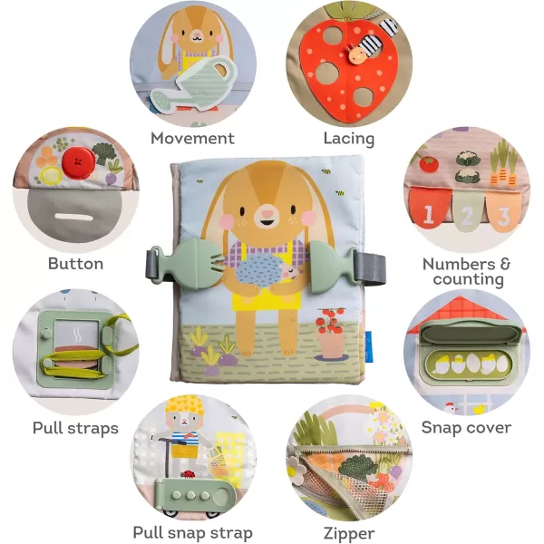 Taf Toys Montessori Toys for 1 2 3 Year Old Activity Book Preschool Learning Activities for Toddlers Busy Board Sensory ampamp Fine Motor Skills with 12 Sensory Toddler Activities for Boys ampamp Girls