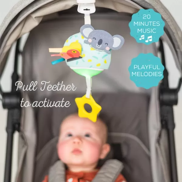 Taf Toys Music ampamp Light Ladybug Take Along Toy Portable Baby Sound Machine Newborn Soother Infant Musical Crib Mobile Perfect for Tummy Time and Brain Development Suitable for 06 MonthsMulti