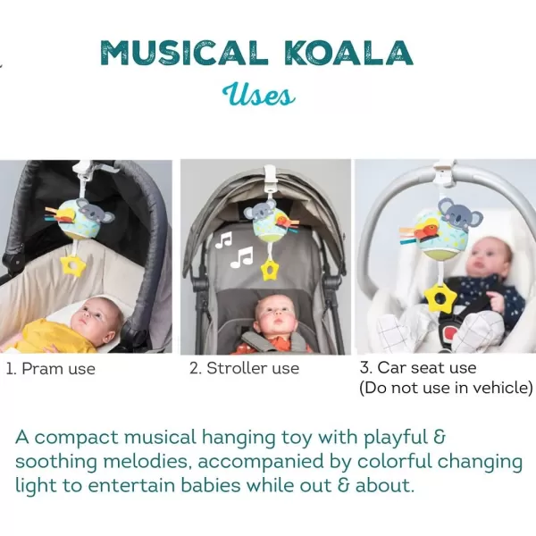 Taf Toys Music ampamp Light Ladybug Take Along Toy Portable Baby Sound Machine Newborn Soother Infant Musical Crib Mobile Perfect for Tummy Time and Brain Development Suitable for 06 MonthsMulti