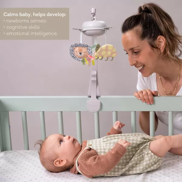 Taf Toys Musical Crib Mobile Toy with NonRepeating Classical Melodies Lights and Movement Stimulates Babys Senses and Emotional Intelligence Ideal for Boys and Girls Nursery Decor